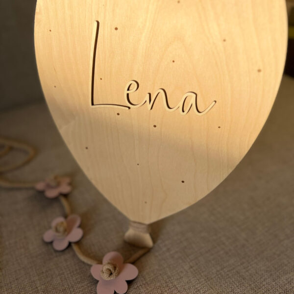 Personalizowana lampka balon imienia Lena